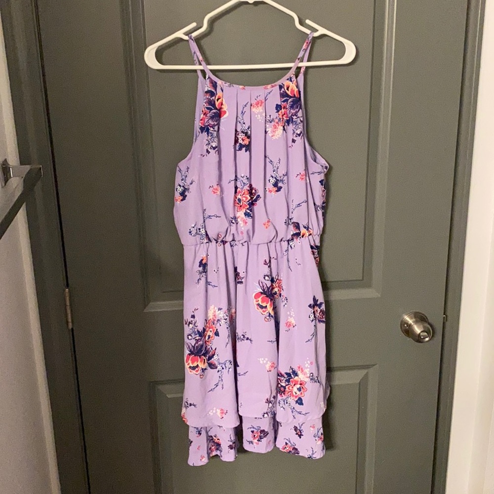 Floral lilac dress